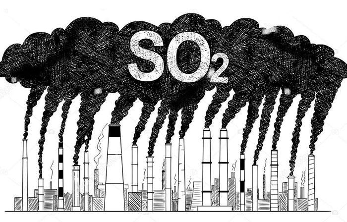 Khí SO2 gây độc hại tới môi trường
